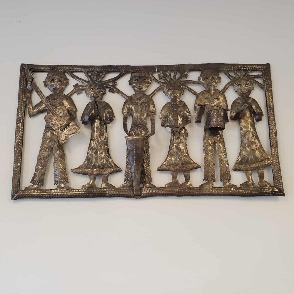 Beautiful Haitian Rah Rah Band 3D Metal Wall Art